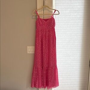 Lilly Pulitzer Pink Midi Dress